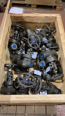 Box of Bonney Forge globe valves - 3