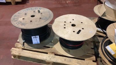 Pallet of 2 cable drums