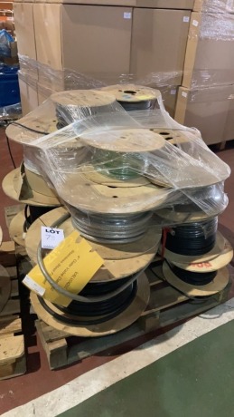 Pallet of 14 cable drums