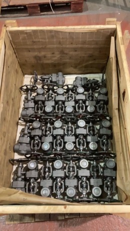 Box of 26 1inch 1500lb globe valves