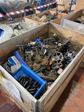 Assorted box of various valves & other components as lotted