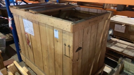 Crate of KDB accessories for boiler feed pump as lotted