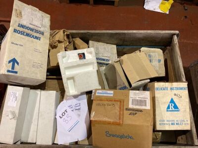 Assorted box of rose mount & swagelok equipment as lotted - 2
